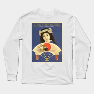 Toyo Kisen Kaisha (Steamship Company) Japanese Beauty Vintage Poster Design Long Sleeve T-Shirt